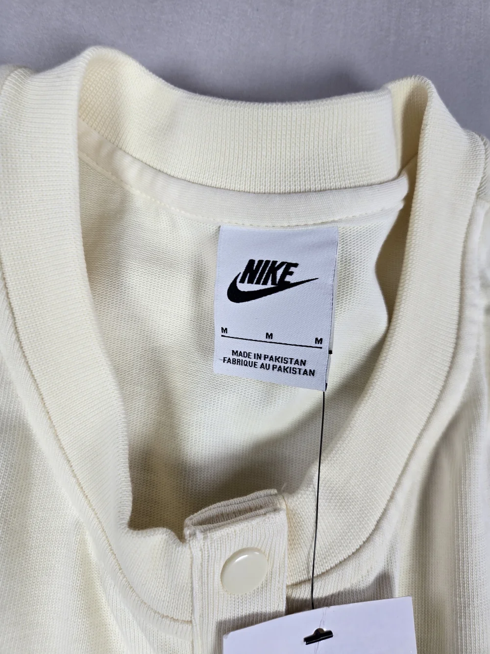 NWT Nike Sportswear Big Girls Sleeveless Henley Romper Coconut Milk Medium
